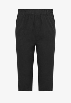 Yours Clothing, ELASTICATED CROPPED TROUSERS - Pantalones - black