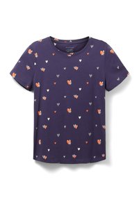 Unselected, navy red heart design