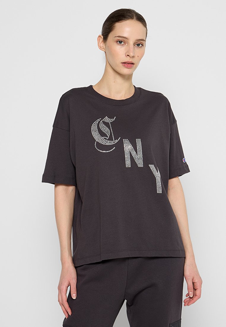 Champion T-shirt print zwart