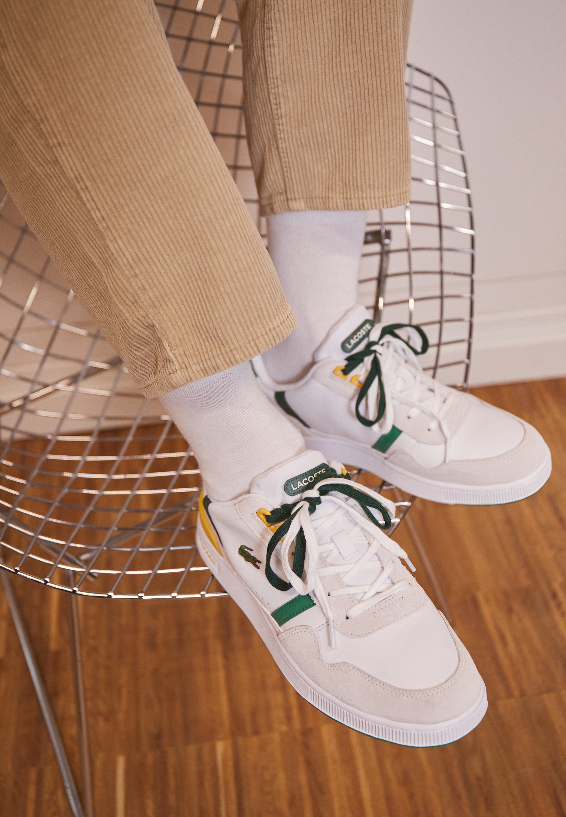 Lacoste Sneakers laag - white/green/wit - Zalando.nl