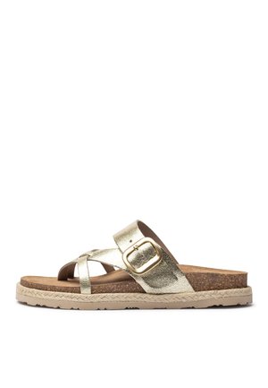 T-bar sandals - golden