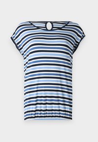 PRINTED AND STRIPED - T-shirts med print - navy/flawless blue