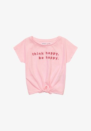 T-shirt con stampa - neon pink
