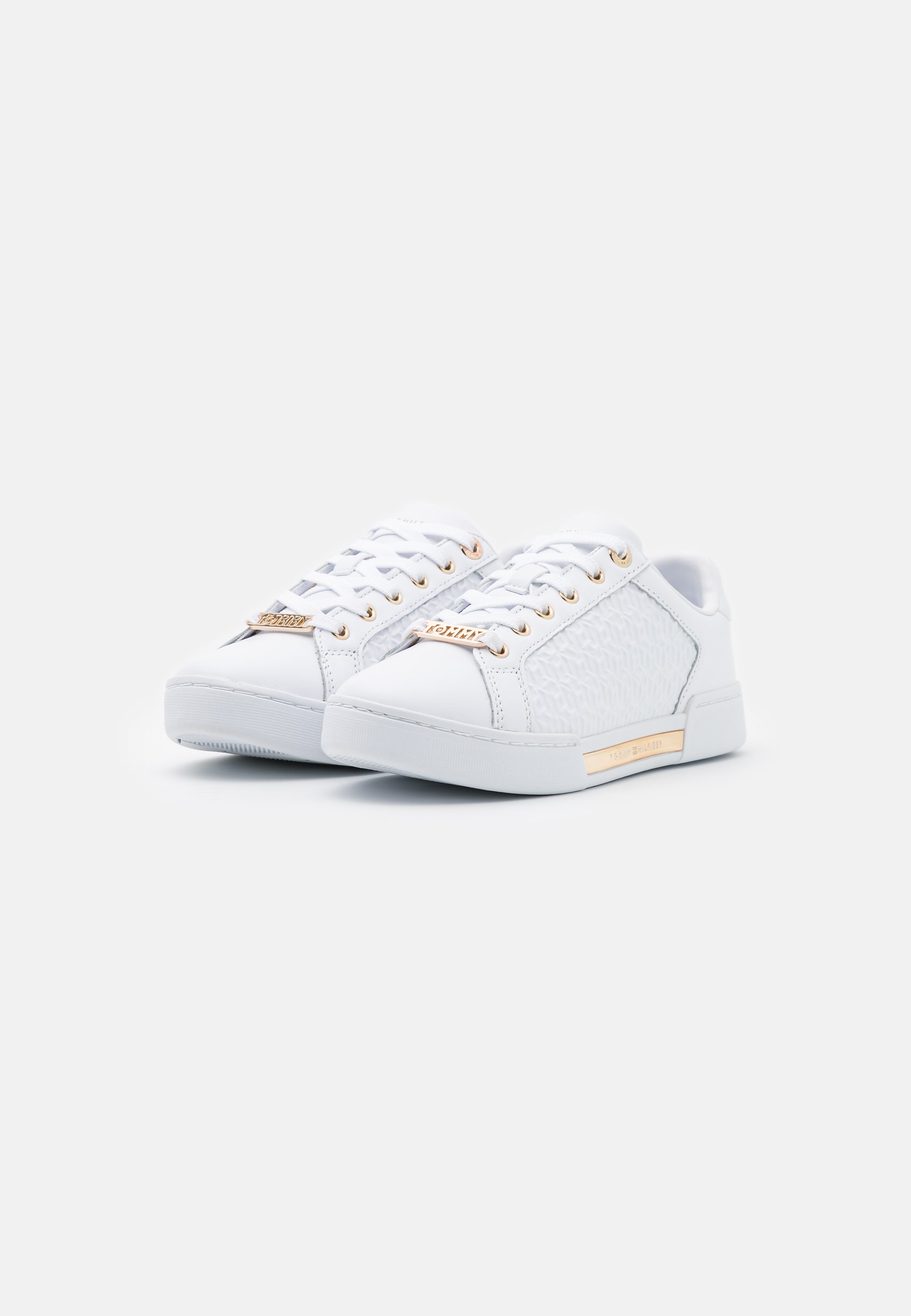 Tommy Hilfiger MONOGRAM ELEVATED - Baskets basses - white/blanc - ZALANDO.FR