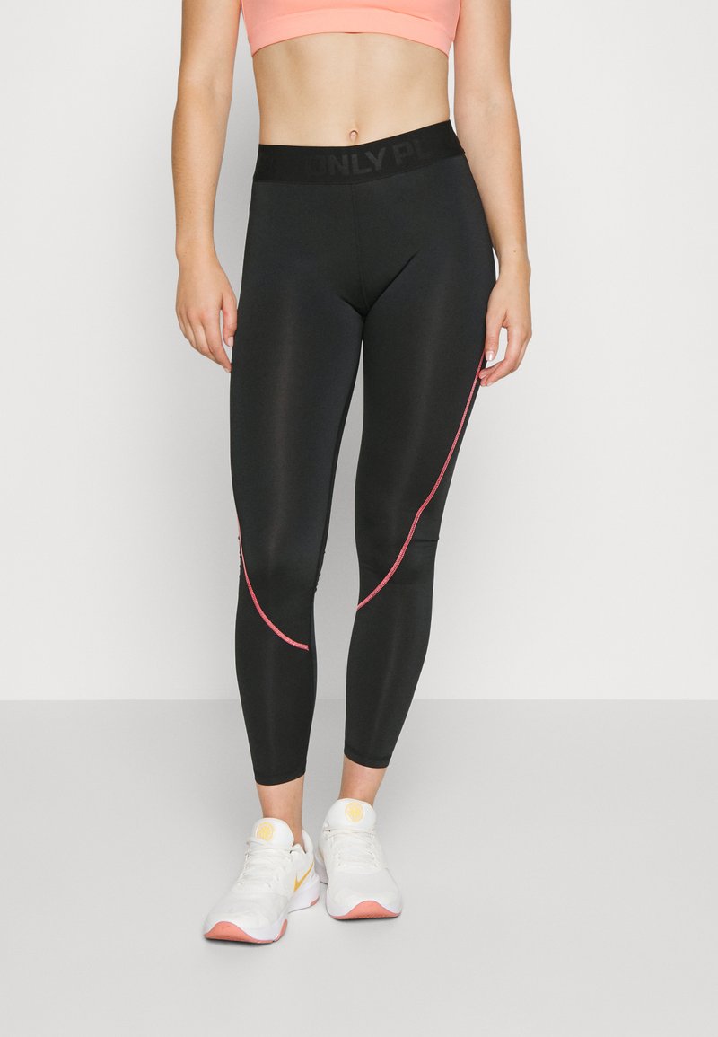ONLY Play ONPGILL DETAIL TRAIN TIGHTS - Legíny - kalhoty  - black