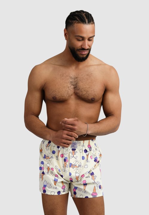 Boxer Lousy Livin Dinosauri - Confezione Da 2 Mutande Uomo In Puro Cotone, Stile Fumetto, Taglie XS-XXL