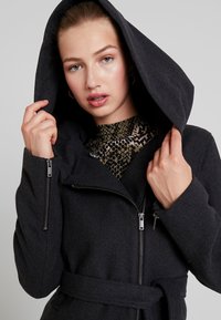 Even&Odd Casaco curto - dark grey mélange