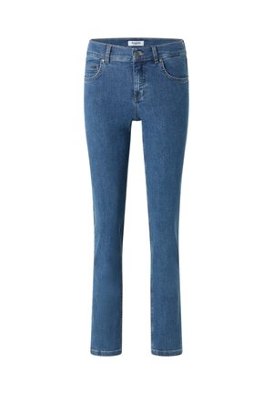 5-POCKET-JEANS 'CICI' MIT LOGO-APPLIKATION - Jeans Slim Fit - mid blue