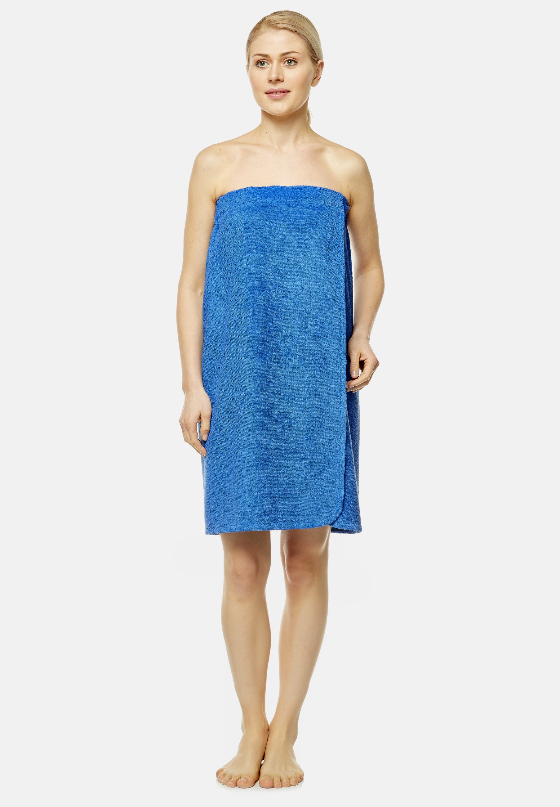 JIAHG Mädchen Saunakilt - Bademantel Mit Klettverschluss 65x120cm