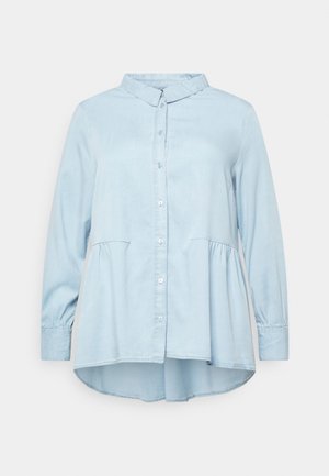 CARSEMA PEPLUM  SHIRT - Overhemdblouse - light medium/blue denim