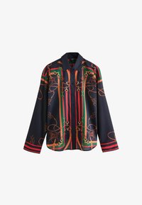 Non sélectionné, navy horse scarf print