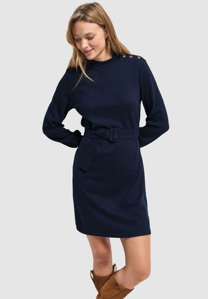 RAVEN - Robe pull - bleu marine