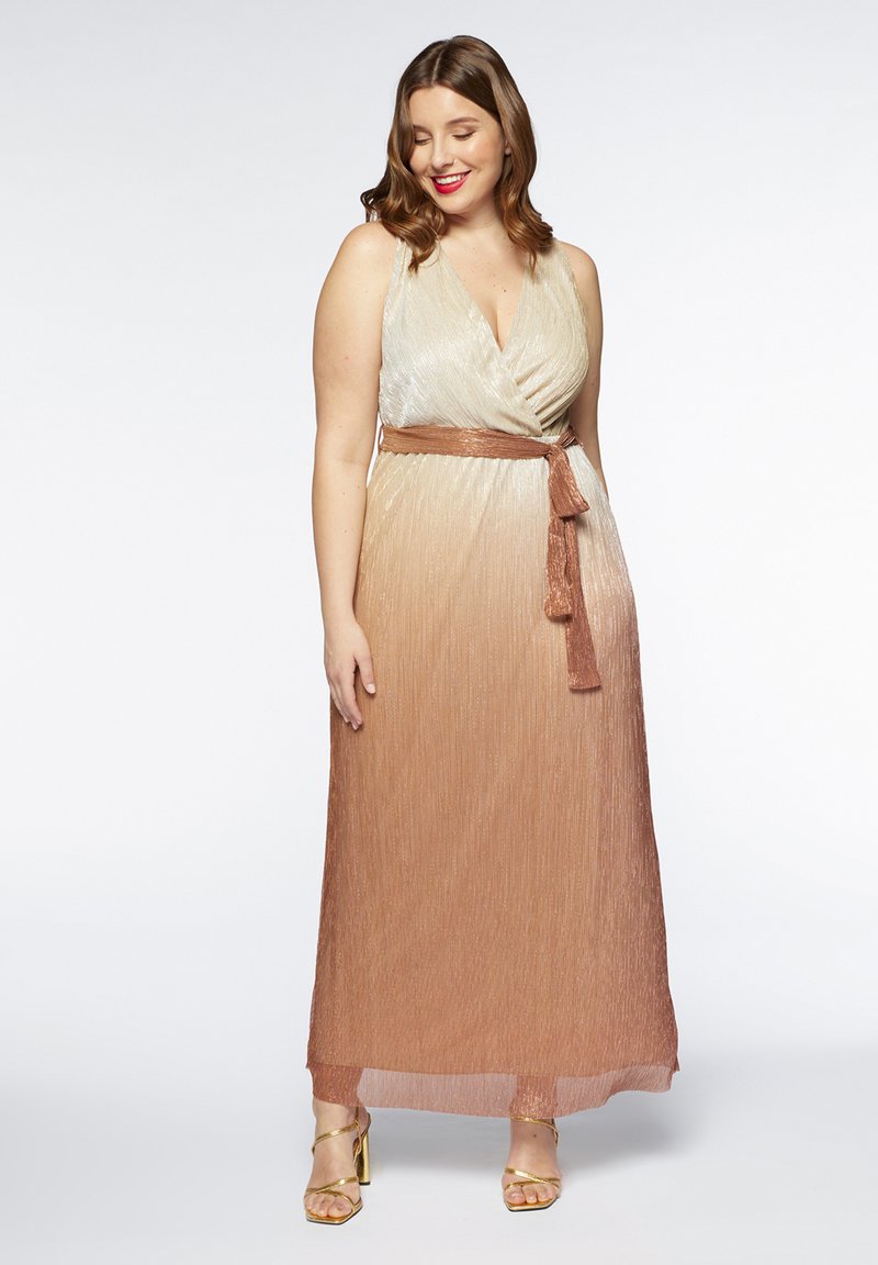 Manica Lunga Morbida Vestito Lungo Stampato Fiorella Rubino