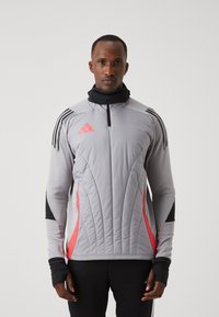 adidas Performance TIRO24 WINTOP - Top dugih rukava - light onix/shock red