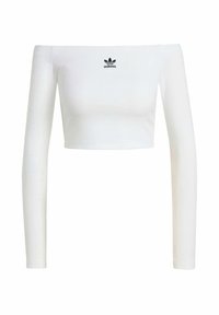 ESSENTIALS OFF SHOULDER LONGSLEEVE - Long sleeved top - white