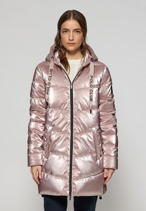 SHINY HOODED CATELE C - Vinterkappa /-rock - pink