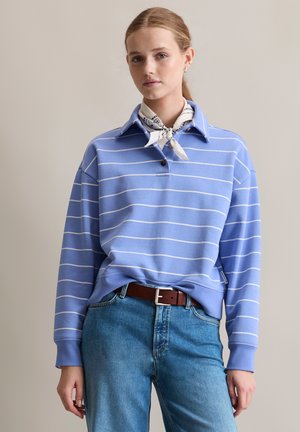 STRIPES - Polo - medium blue