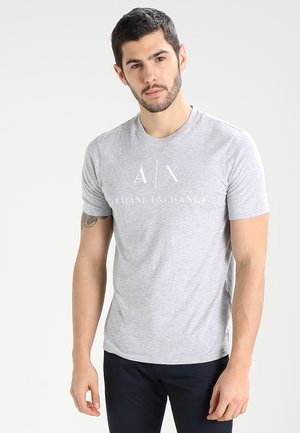Armani Exchange, 8NZTCJ Z8H4Z - T-shirt con stampa - heather grey