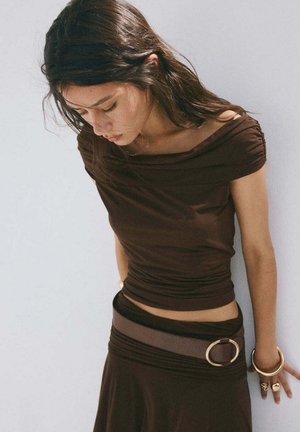 Mango, ADULT - Blouse - dark brown