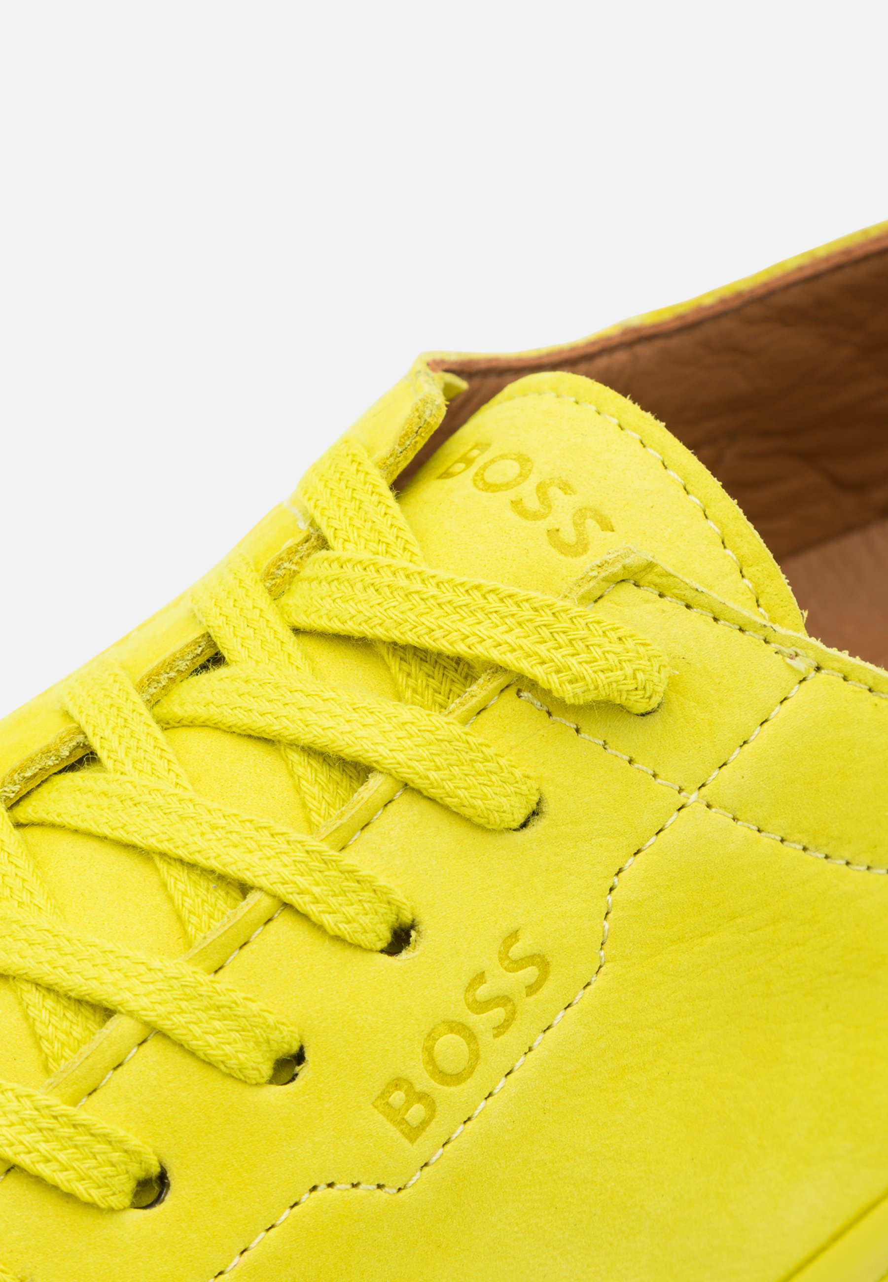 yellow designer trainers