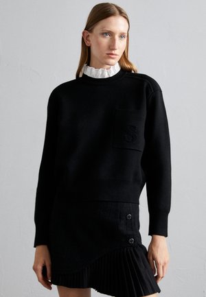 sandro PULL DOUBLE FACE  - Strickpullover - noir