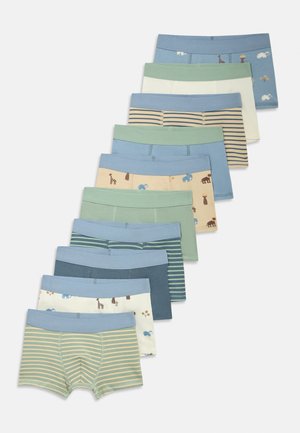 10 PACK - Boxerky - white/blue/beige