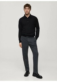Mango Maglietta a manica lunga - black
