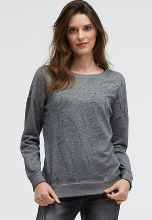 MIT GLITTER ARTWORK - Sweatshirt - blue navy