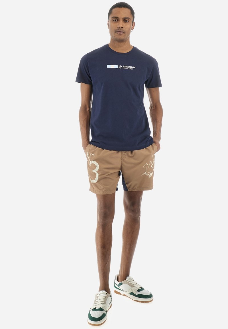 LA MARTINA T-shirt print blauw LA MARTINA T-shirt print blauw