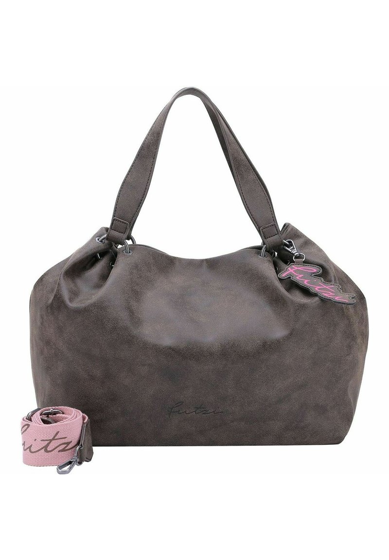Fritzi Aus Preussen Damen Shopper Joshi01 – Canvas Tasche Mit Camo-Print & Abnehmbarem Gurt