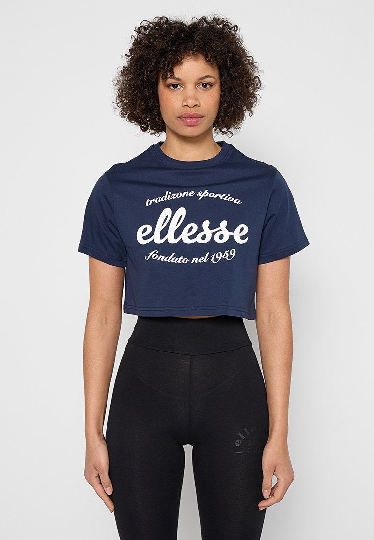 Ellesse T-shirt print donkerblauw