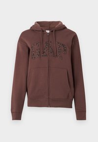 HERITAGE - Zip-up sweatshirt - chocolate bar
