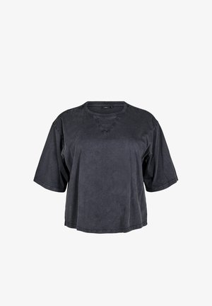 Zizzi BOXY - Navadna majica - grey washed