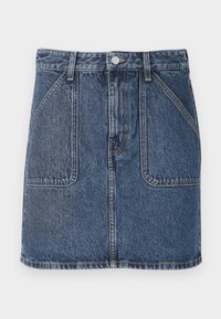 PATCH POCKET SKIRT - Saia de ganga - washed mid