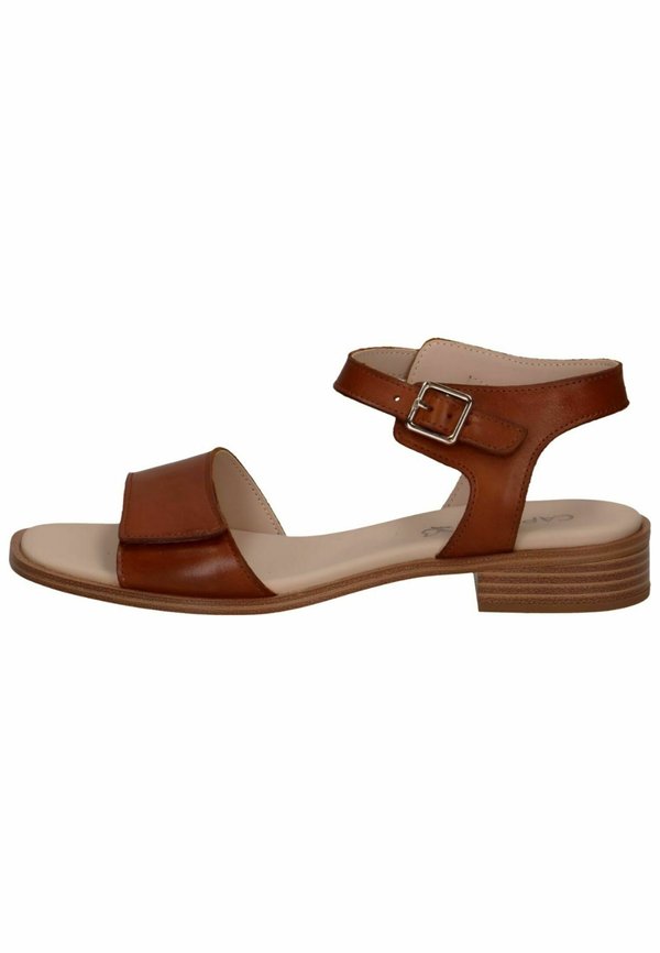 Riemensandalette - cognac nappa