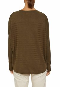 Esprit Stickad tröja - metallic green
