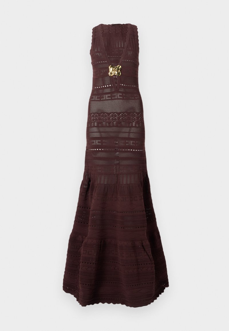 Elisabetta Franchi WOMANS DRESS - Maxi dress - cacao/dark brown - Zalando