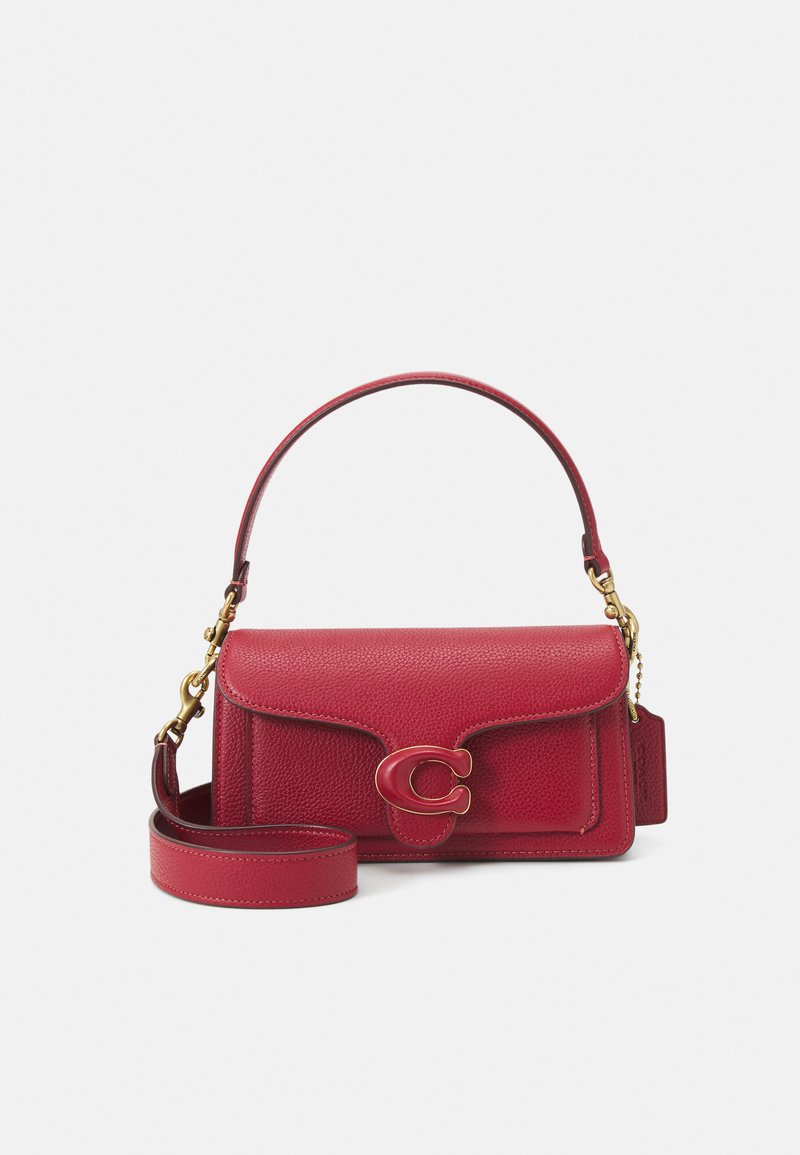 COACH POLISHED PEBBLE COVERED TABBY  - Bolso de mano - enamel red