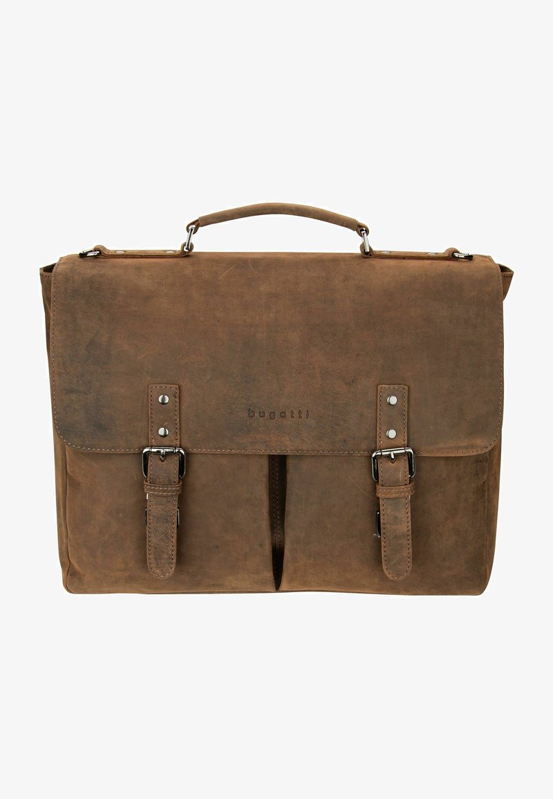 bugatti LUCA WITH FLAP - Mallette - braun