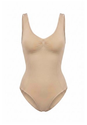 SNOCKS, SHAPING BODY MIT BREITEN TRÄGERN - Shapewear - beige