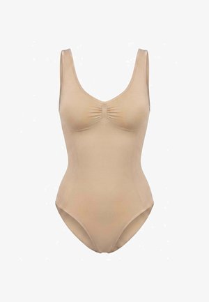 SNOCKS, SHAPING BODY MIT BREITEN TRÄGERN - Shapewear - beige