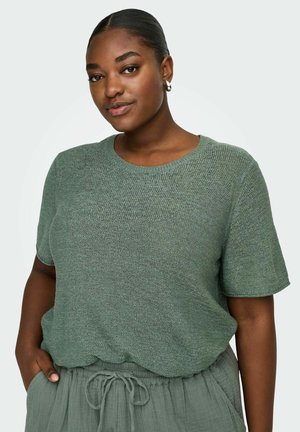 ONLY Carmakoma CARSUNNY PULLOVER - T-shirt basique - laurel wreath