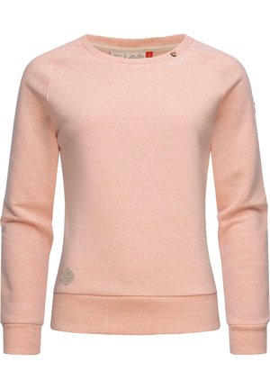 Sweatshirt - mottled light pink