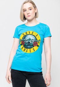 Paradiso Clothing GUNS N ROSES CLASSIC LOGO  - Print T-shirt - blue