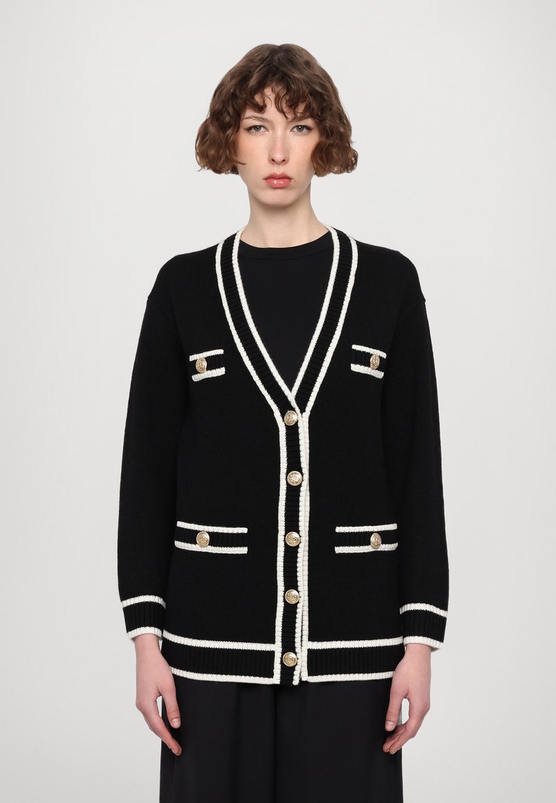 Alice + Olivia BRADFORD  - Kardigán - black/soft white