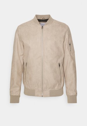 Imitatieleren jas - beige