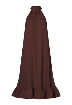 Malina, SABRINA HALTERNECK RUFFLED - Alkalmi viselet - espresso
