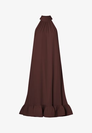 Malina, SABRINA HALTERNECK RUFFLED - Alkalmi viselet - espresso