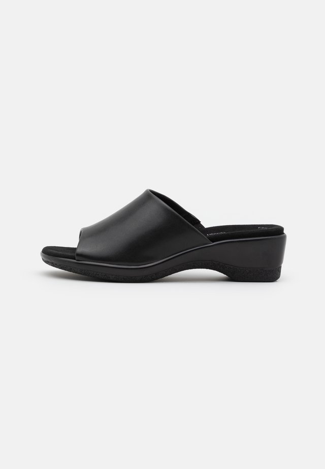 Muiltjes met hak - black