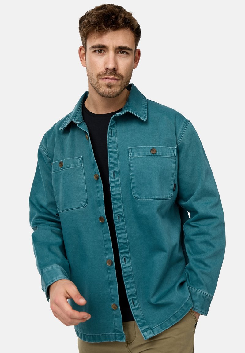 INDICODE JEANS - BRENDAN - Denim jacket - hydro, Enlarge